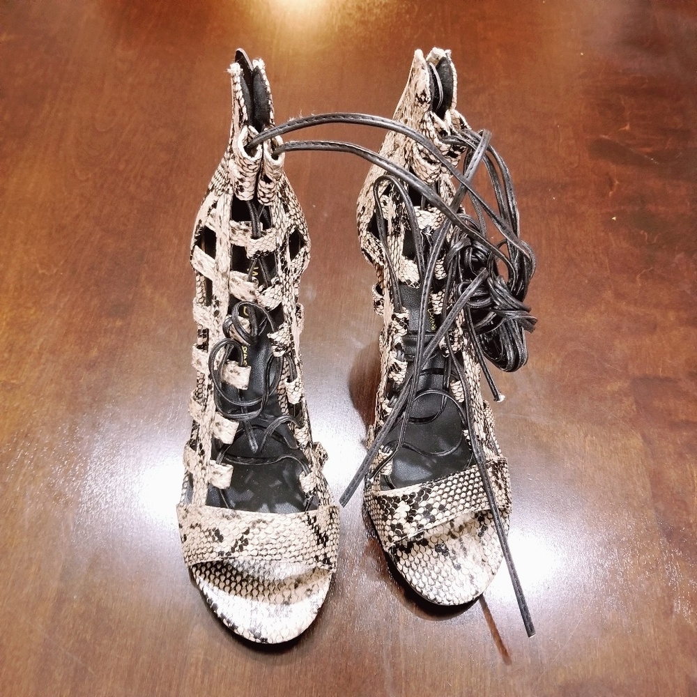 Necessary clothing high heels.